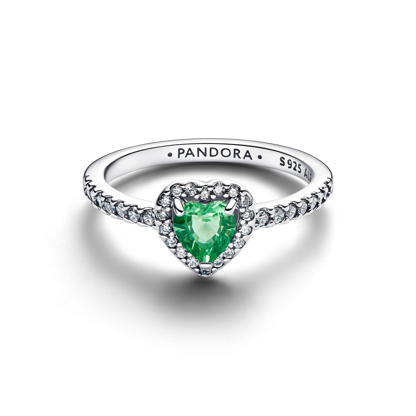 Elevated Mint Green Heart Ring