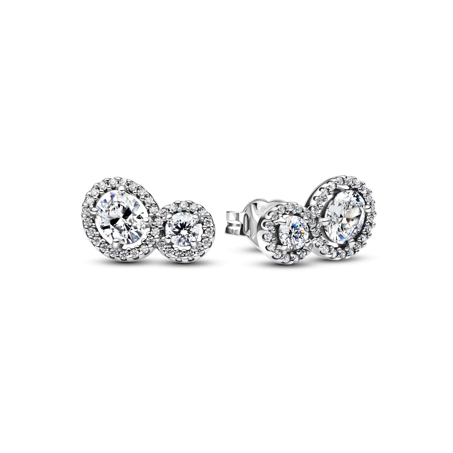 Embracing Halo Stud Earrings