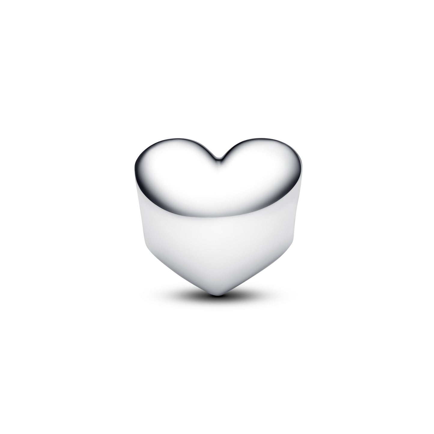 Engravable True Red Stone Heart Charm