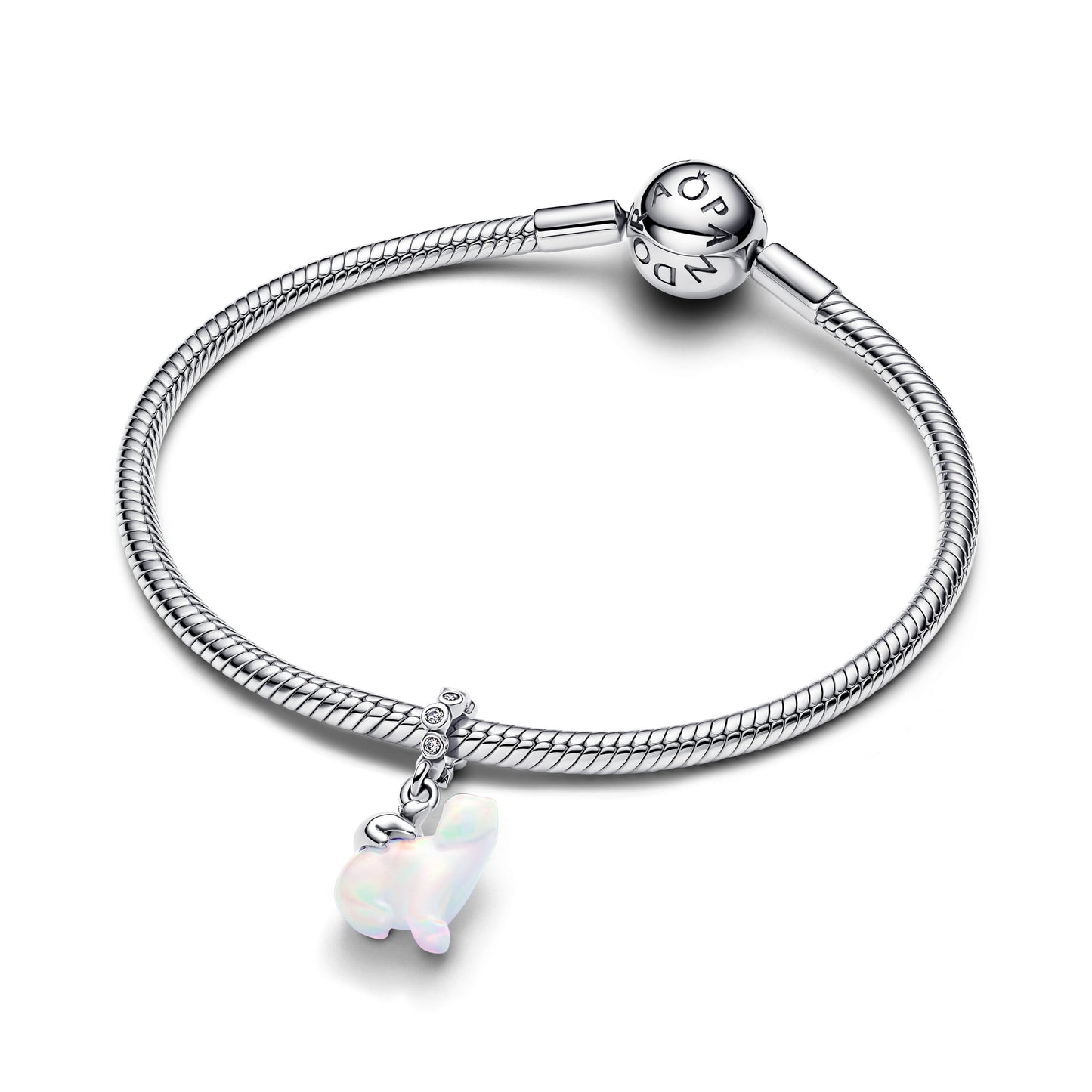 Polar Bear Mother & Cub Dangle Charm